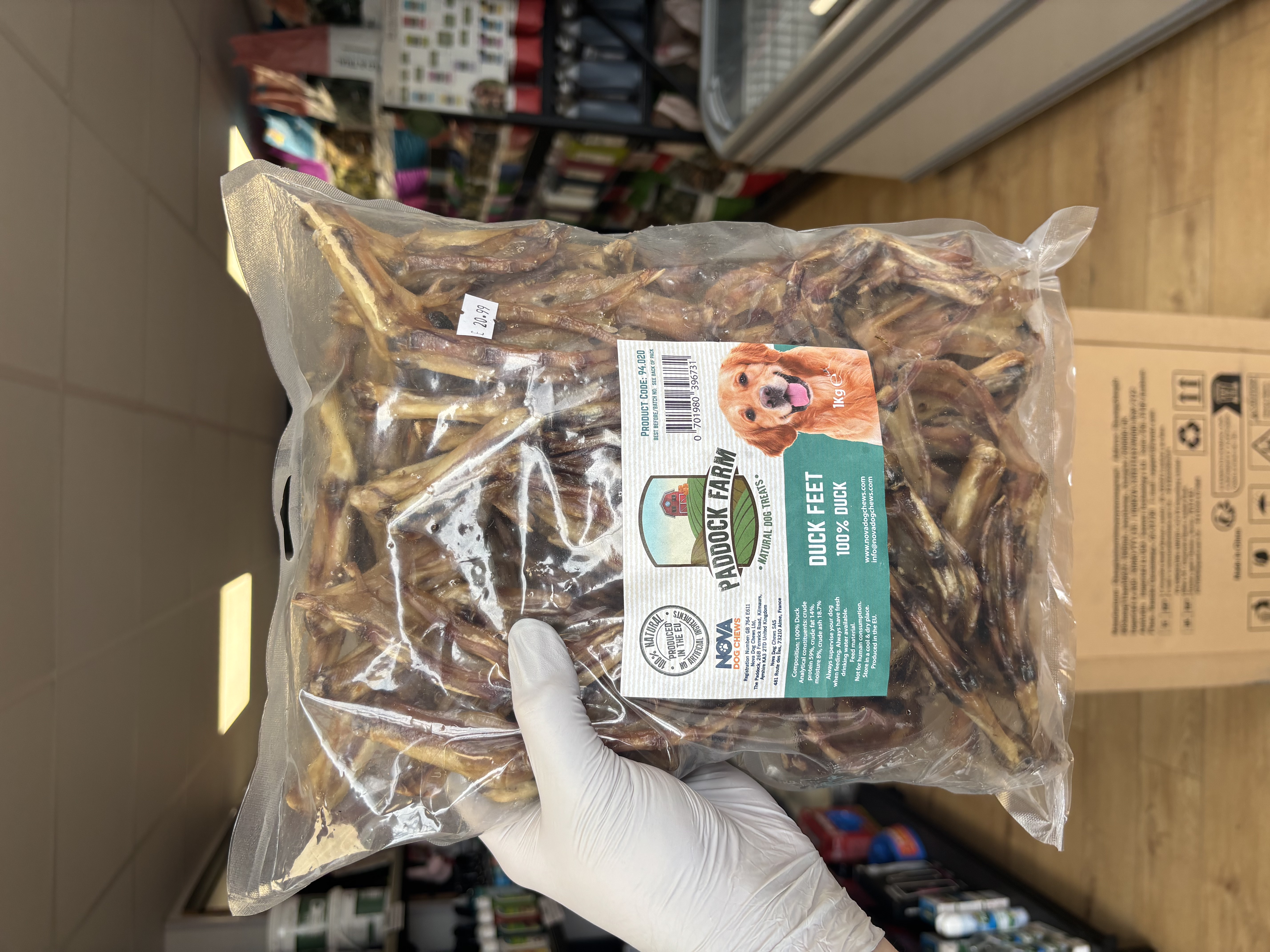 Paddocks Farm Duck Feet 1kg 