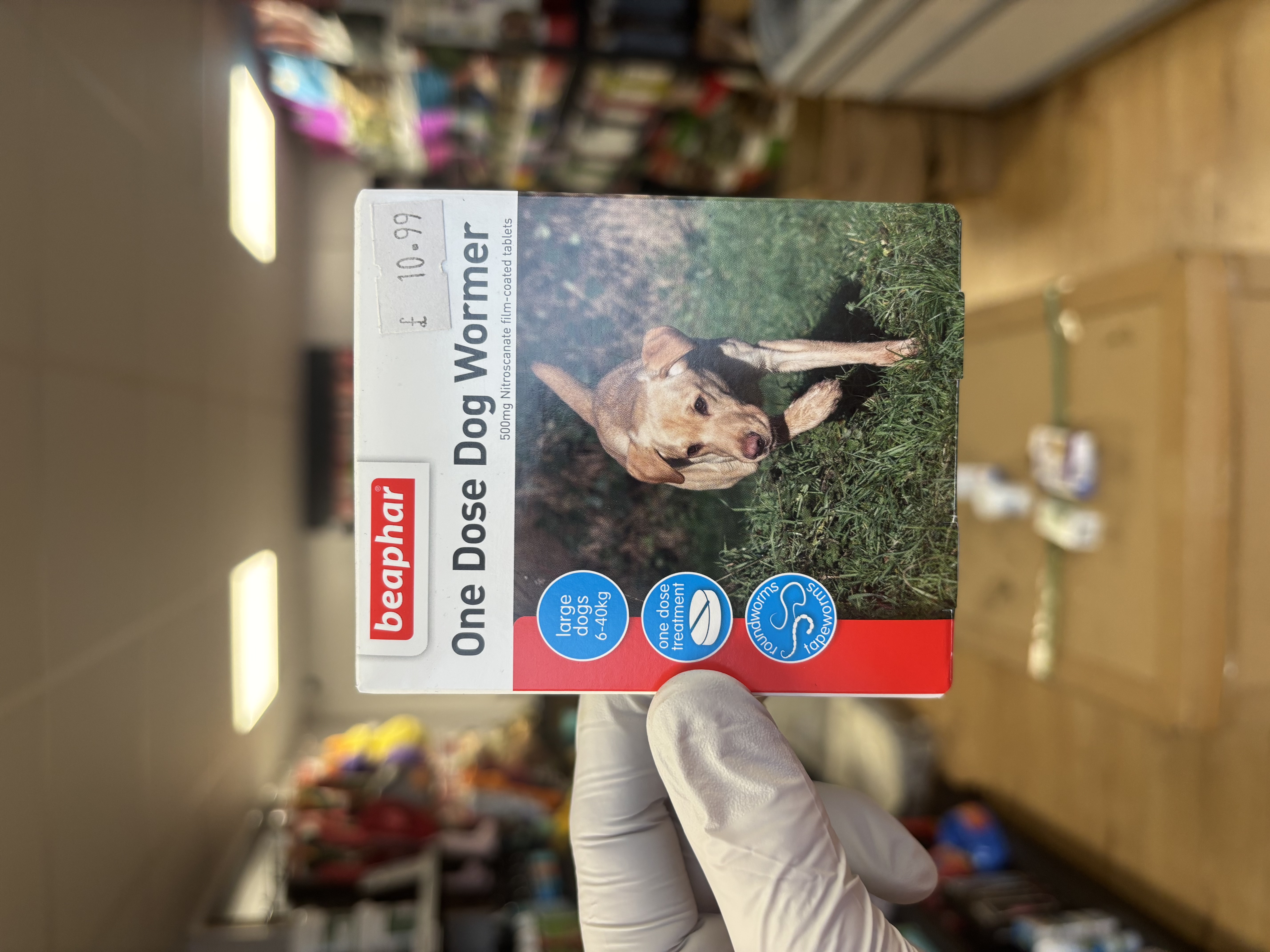 Beaphar One Dose Worming Tablets (For Large Dogs 20-40kg), 4 tablets