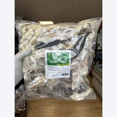Natural Treats Hairy Rabbit Ears 1kg