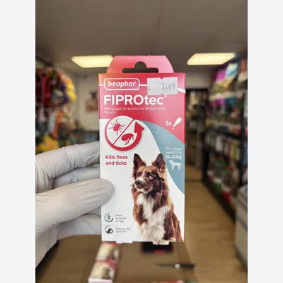 Beaphar FIPROtec® Flea & Tick Spot-on For Medium Dogs | 10-20kg 
