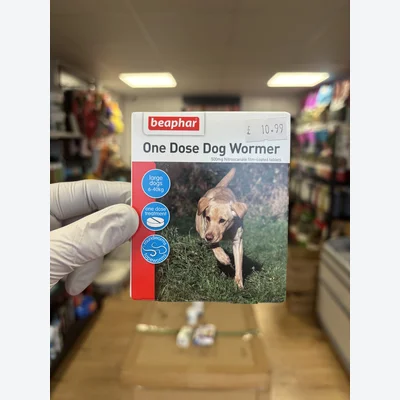 Beaphar One Dose Worming Tablets (For Large Dogs 20-40kg), 4 tablets